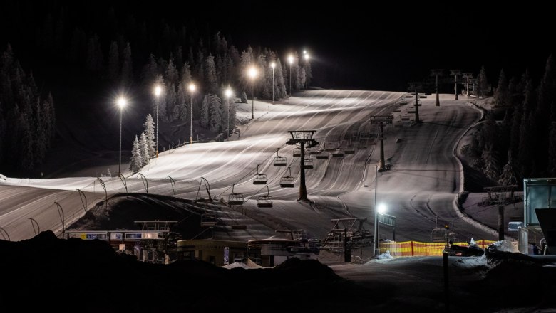 Flutlicht-Piste am Hochkar, © Ludwig Fahrenberger